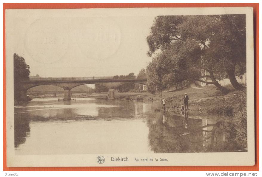 Diekirch : Pêcheurs Au Bord De La Sûre , Timbrée De 1931 . - Diekirch