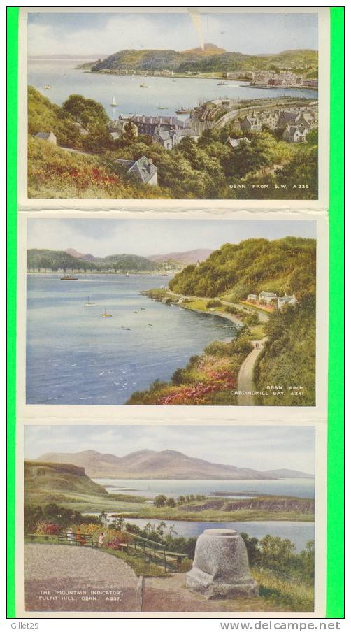 OBAN, ARGYLLSHIRE, SCOTLAND - LETTER CARD, 10 VIEW - ART-COLOUR - VALENTINES'S SERIES - - Argyllshire