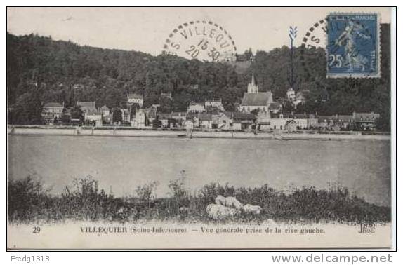 Villequier - Vue Generale Prise De La Rive Gauche - Villequier