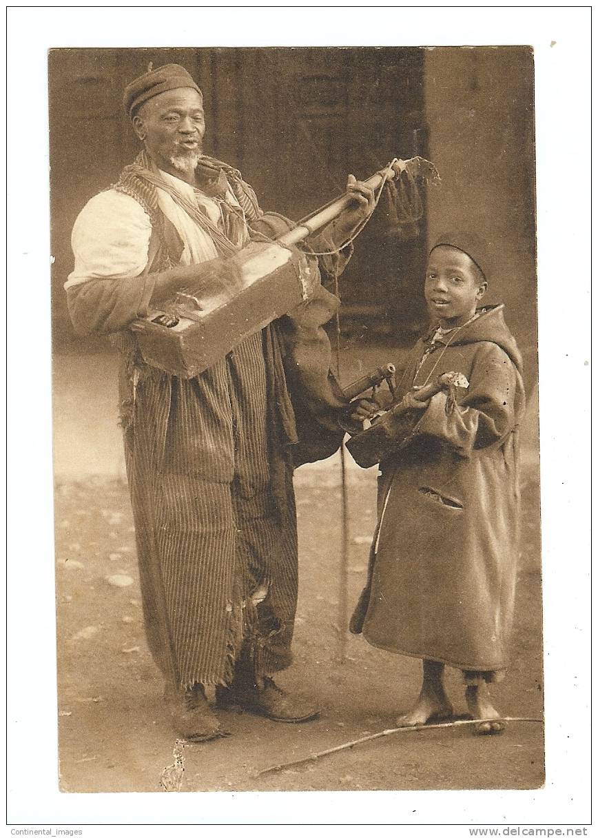 "NEGRES MUSICIENS CHANTANT *MACACHE-BONO*"/ 1907/ ALGERIE - Beroepen