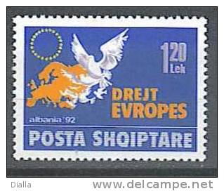 Albanie 1992, Europa, Pigeon Colombe Dove MNH** - Duiven En Duifachtigen