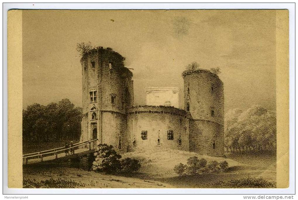 Beersel - Le Château De Beersel (Brabant) Vers 1840 - Beersel