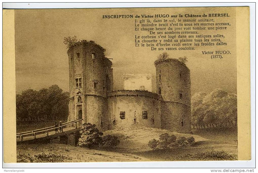 Beersel - Le Château De Beersel (Brabant) Vers 1840 - Beersel