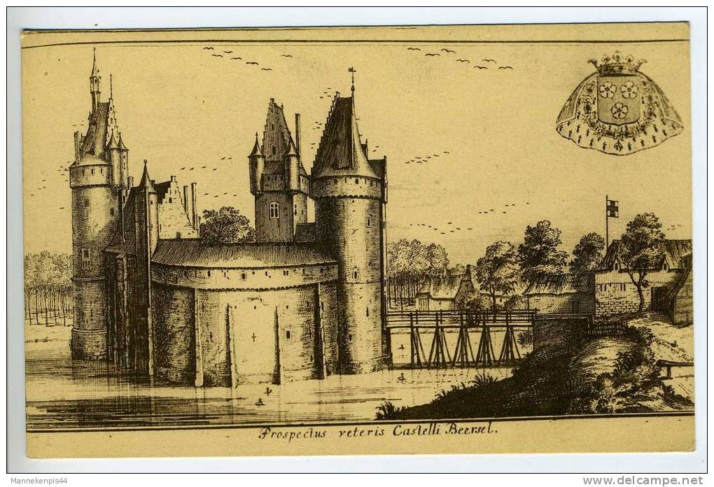 Beersel - Le Château De Beersel (Brabant) Vers 1696 - Beersel