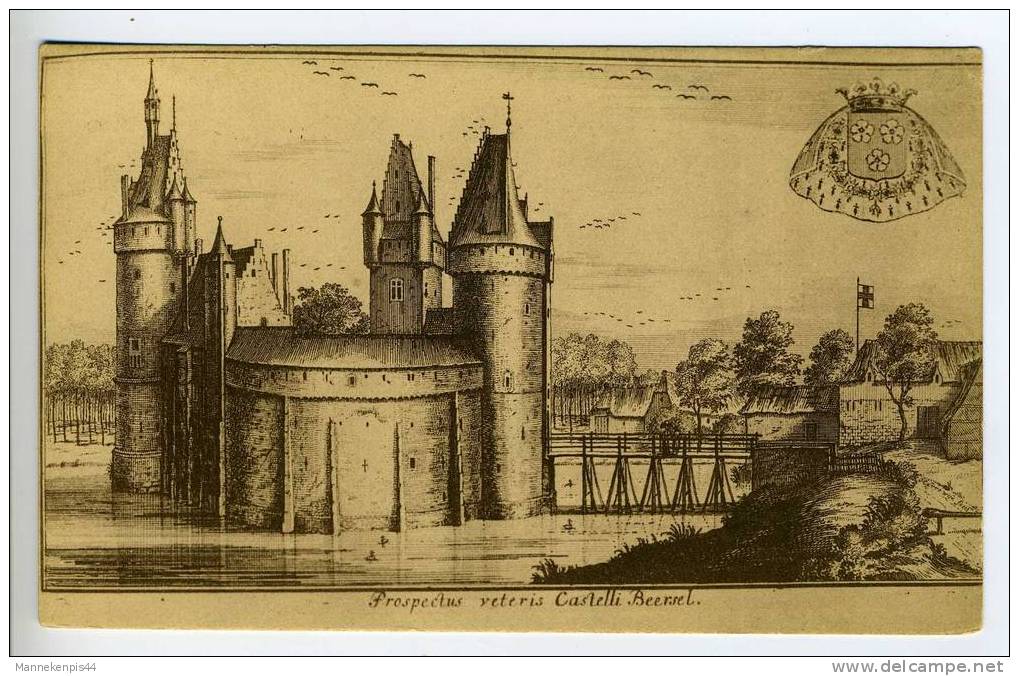 Beersel - Le Château De Beersel (Brabant) Vers 1696 - Beersel