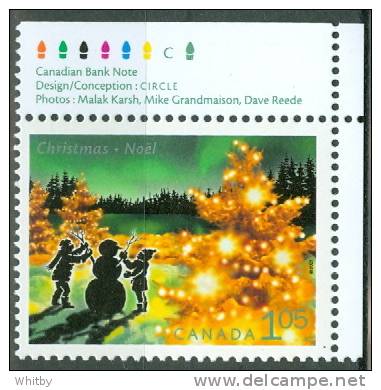 2001 $1.05 Christmas, MNH, Issue #1924 Inscription Tab With Traffic Lights - Neufs