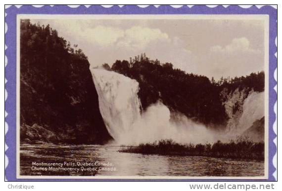 1930s Rppc Of Montmorency Falls, Quebec, Canada. - Montmorency Falls