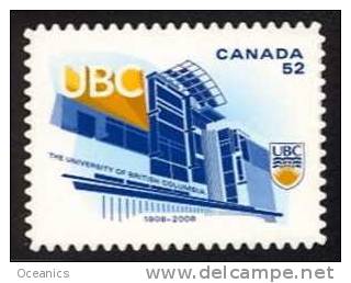 Canada (Scott No.2264 - Université De Colombie Britanique / British Colombia University) [**] - Neufs