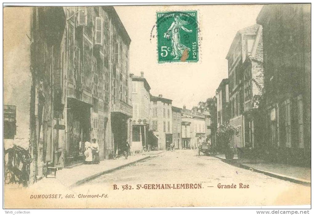SAINT-GERMAIN-LAMBRON - Grande Rue - Saint Germain Lembron