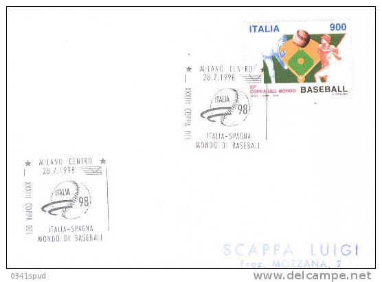 1998  Italia   Milano  Baseball  Italia Spagna - Baseball