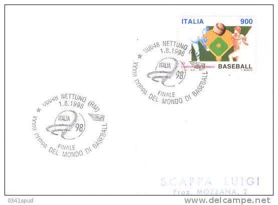 1998  Italia   Nettuno  Coppa Mondo Baseball - Base-Ball