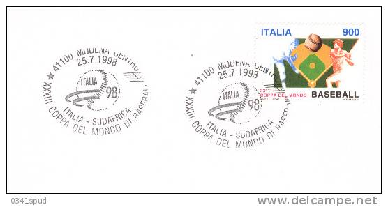 1998  Italia  Modena  Baseball  Italia Sud Africa - Honkbal