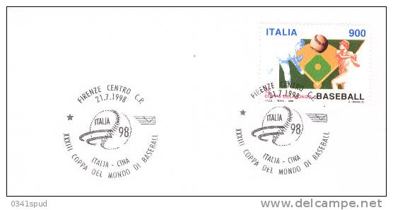 1998  Italia  Firenze   Baseball  Chine Italia - Baseball