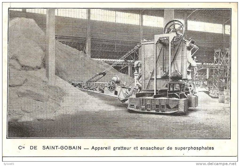 CIE DE SAINT-GOBAIN-appareil Grateur Et Ensacheur De Superphosphates - Industrie