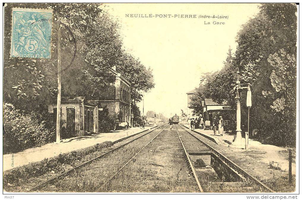 NEUILLE PONT PIERRE - La Gare, Vue Intérieure - Neuillé-Pont-Pierre