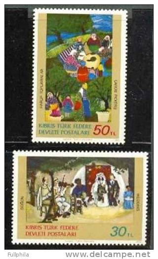 1982 NORTH CYPRUS PAINTINGS MNH ** - Unused Stamps
