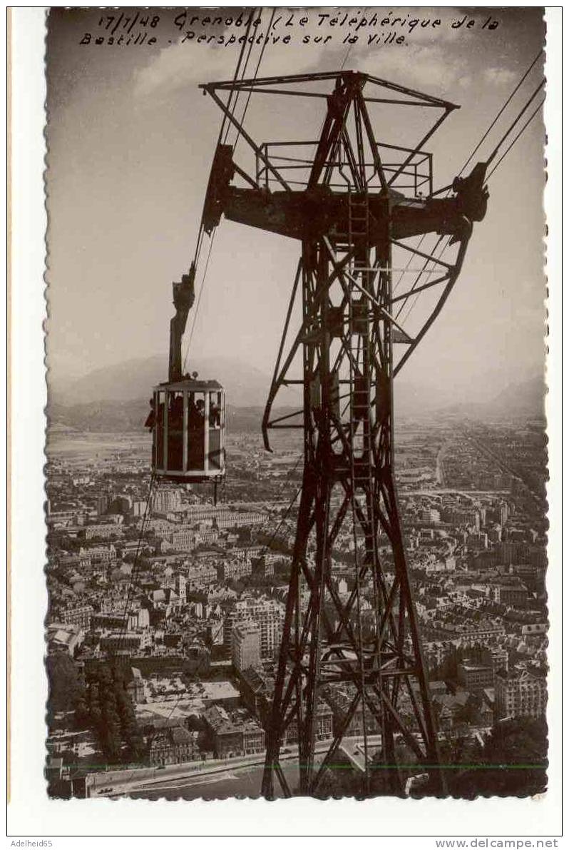 Grenoble Téléphérique De La Bastille Perspective Sur La Ville, Ed. D'Art André - Funicular Railway