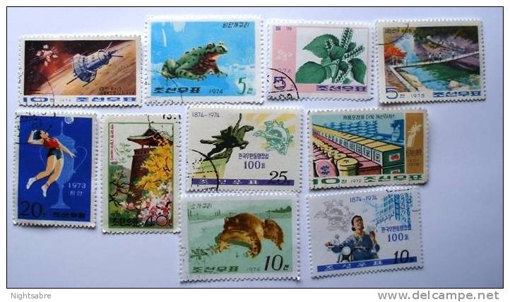 North Korea-1972-74-used Stamps- (2302) - Corée Du Nord