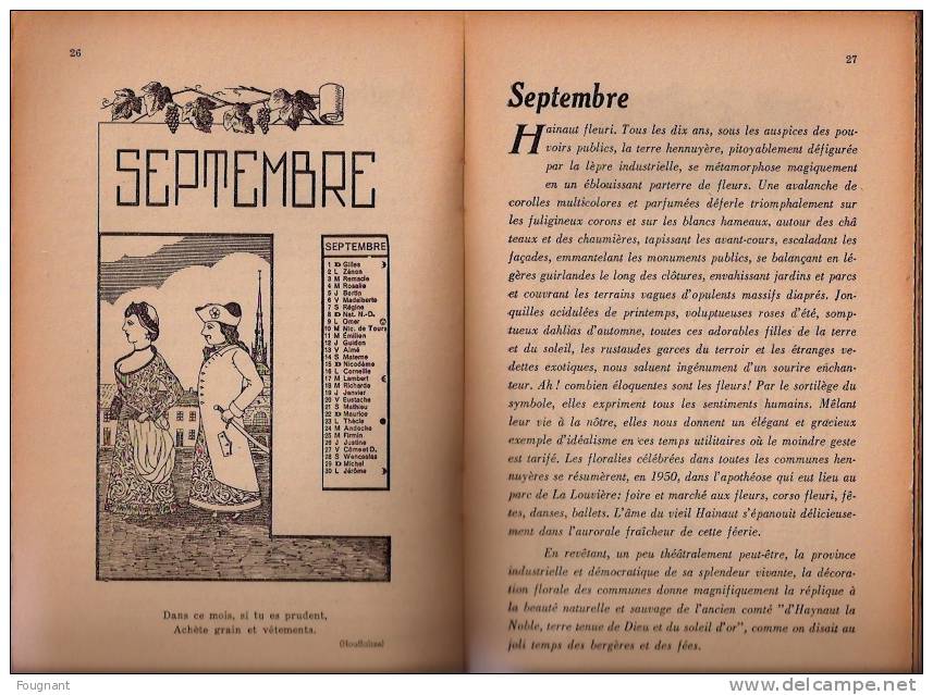 BELGIQUE:1957:ALMANACH WALLON.128 Pages.Croquis.Bon état Moyen. - Belgique