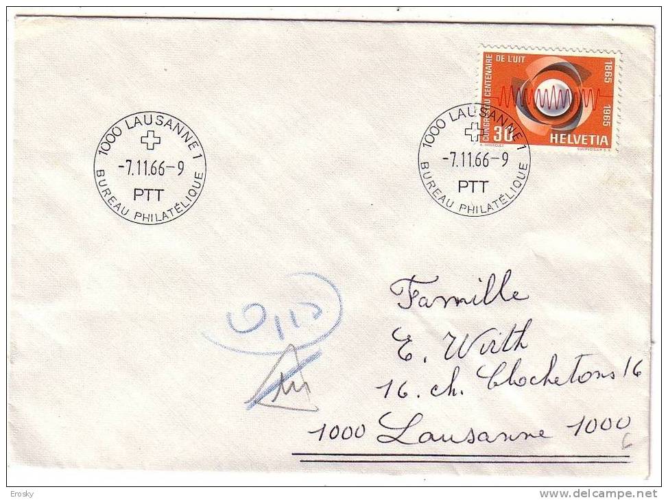 PGL 2043 - SWITZERLAND LETTER 7/11/1966 - Covers & Documents