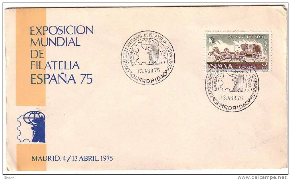 F1581 - ESPANA EXPOSICION MUNDIAL DE FILATELIA ESPANA 75 - Cartas & Documentos