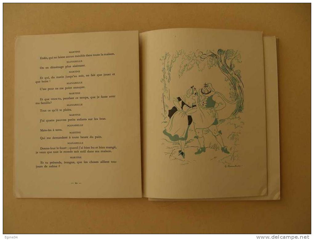 THEATRE - J.-B.P. DE MOLIERE   - LE MEDECIN MALGRE LUI  - Illustrations De J. TOUCHET - Autores Franceses