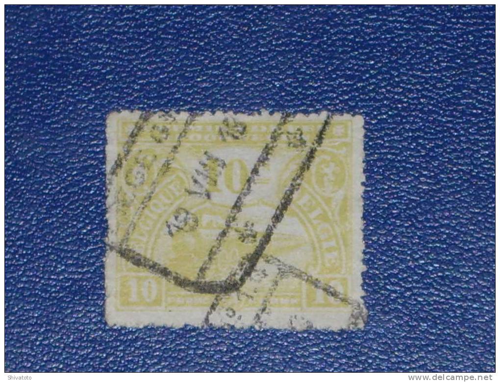 (256) CF 124 (10F Jaune-canari) Oblitéré Liege COB 19.50€ - 1905-1934