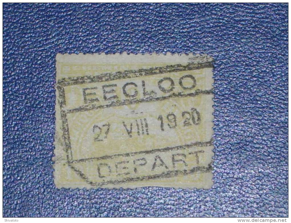 (256) CF 124 (10F Jaune-canari) Oblitéré Eeclo COB 19.50€ - Other & Unclassified