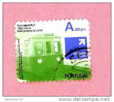 Timbre Oblitéré Used Stamp Selo Carimbado Sello Estampado Carruagem ML7 Metropolitano Lisboa PORTUGAL A 20Gr 2009 - Gebraucht