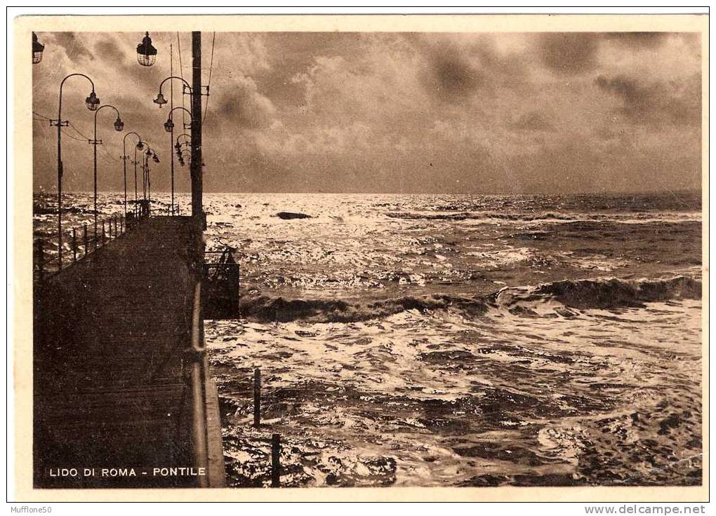 Italia 1955. Cartolina Di LIDO DI ROMA - Pontile. - Altri & Non Classificati