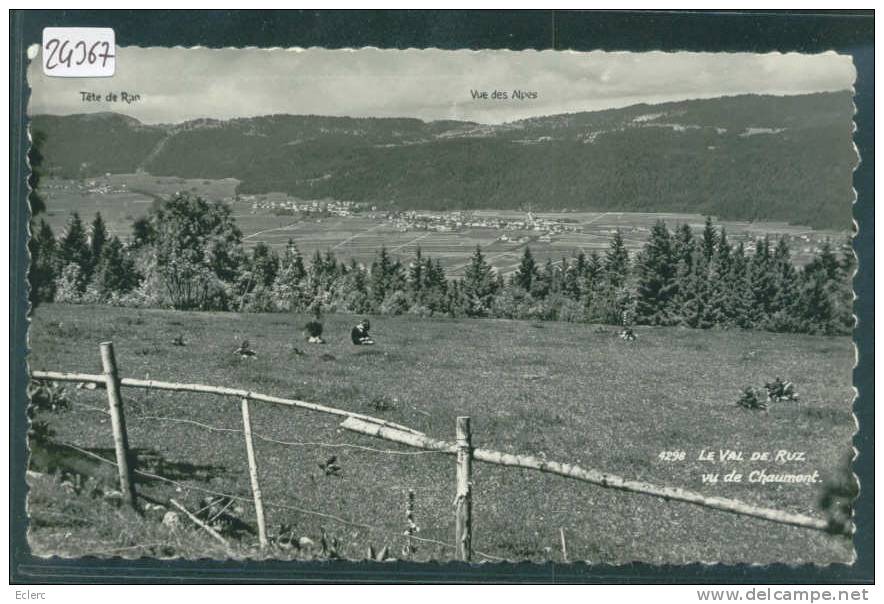 LE VAL DE RUZ VU DE CHAUMONT   - TB - Val-de-Ruz