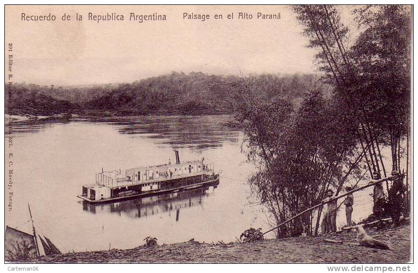 Argentine - Recuerdo De La Républica Argentina - Paisage En El Alto Parana - Argentina