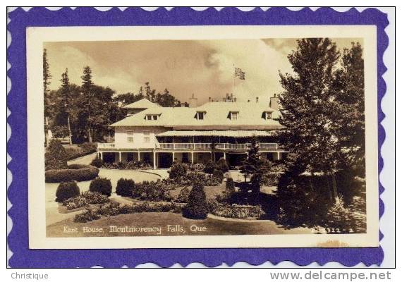 1930s Rppc View Of Kent House, Montmorency Falls, Quebec. - Montmorency Falls