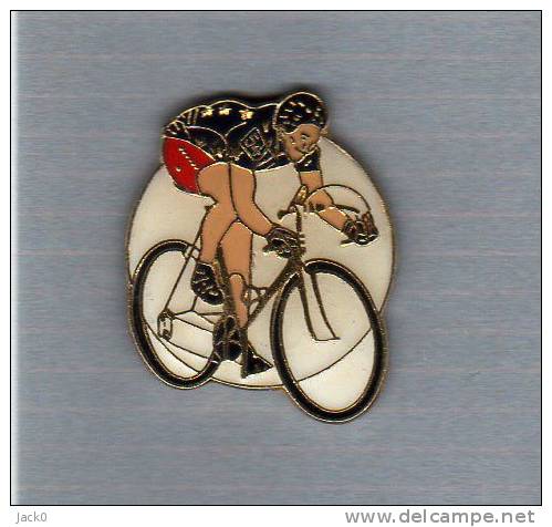 * Pin's  Sport  CYCLISME  Avec  Cycliste  N° 54 - Cyclisme