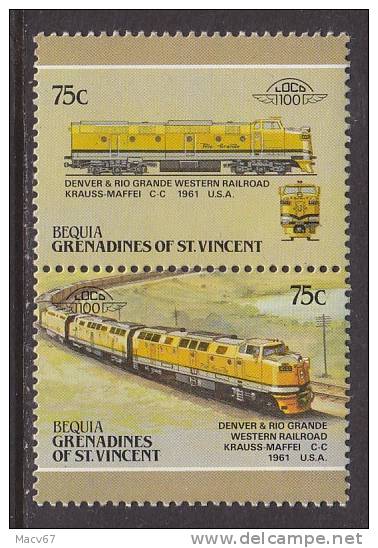 St. Vincent Bequia 24   **   TRAINS - St.Vincent (1979-...)