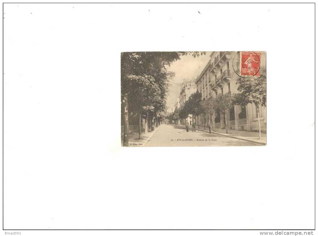 Aix Les Bains. Avenue De La Gare. - Aix Les Bains