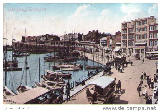 The QUAY RAMSGATE HARBOUR C 1900-10 ANIMATED - Ramsgate - KENT - England - Ramsgate