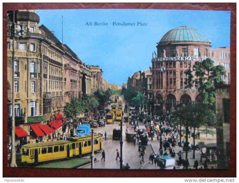 Berlin - Potsdamer Platz Strassenbahn !!! REPRINT !!! - Tiergarten