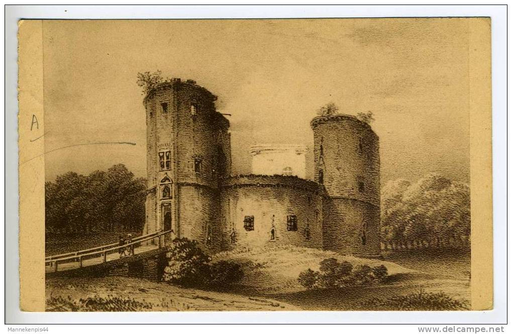 Beersel - Le Château De Beersel (Brabant) Vers 1840 - Beersel