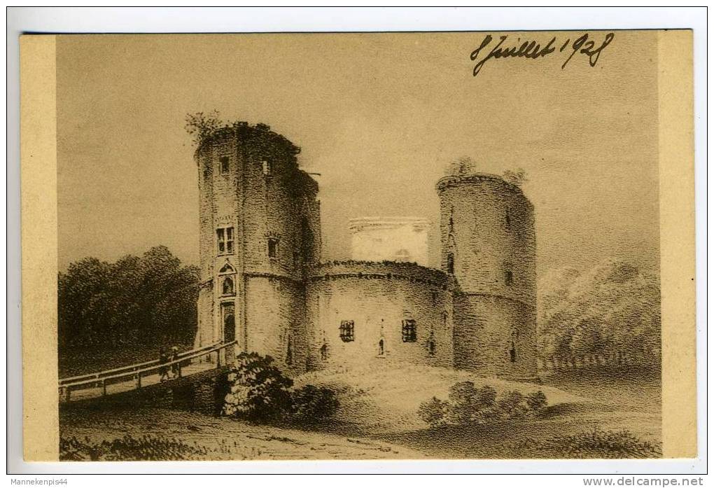 Beersel - Le Château De Beersel (Brabant) Vers 1840 - Beersel