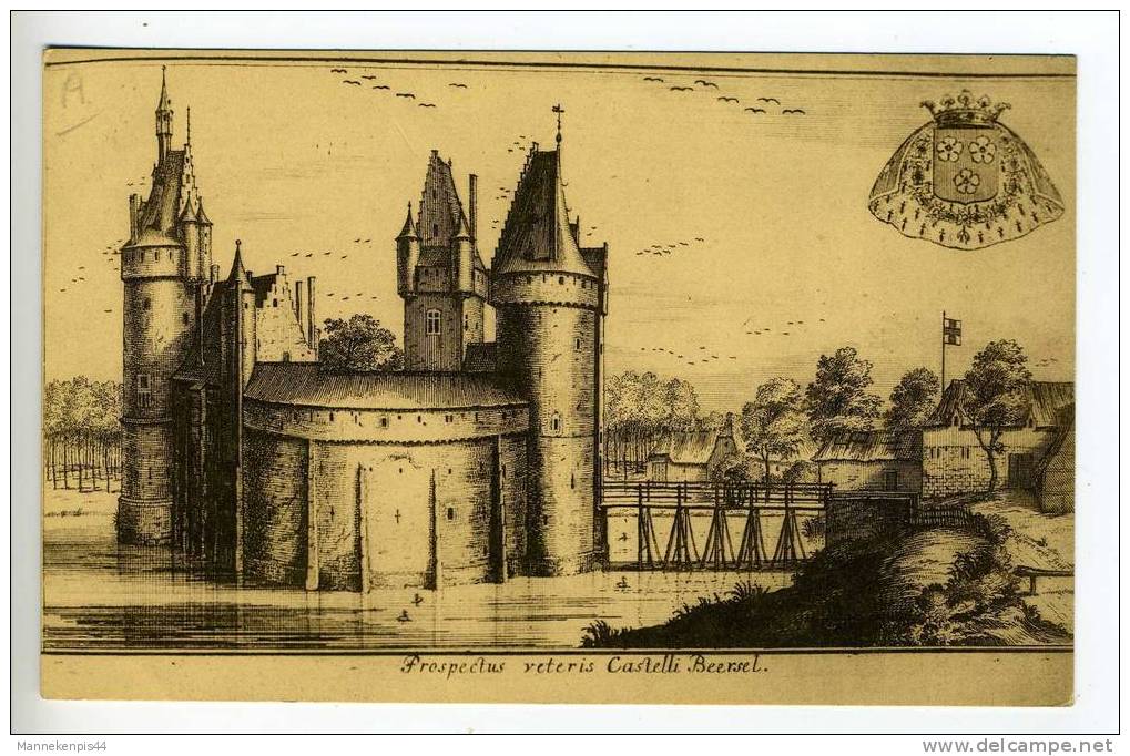 Beersel - Le Château De Beersel (Brabant) Vers 1696 - Beersel