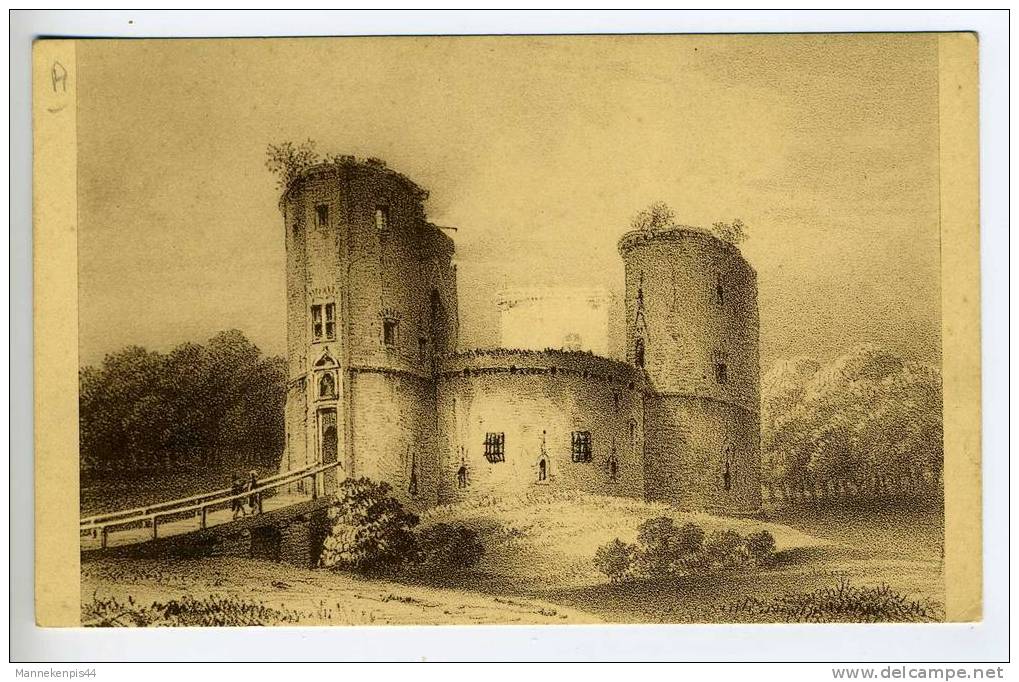 Beersel - Le Château De Beersel (Brabant) Vers 1840 - Beersel