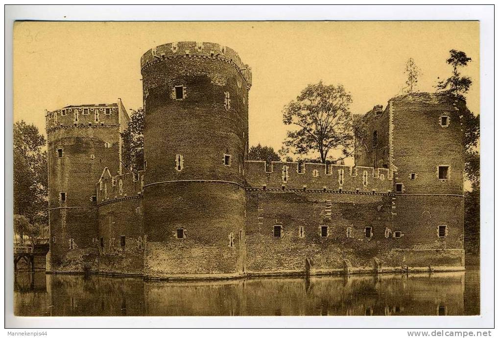 Beersel - Le Château De Beersel (Brabant) En 1937 - Beersel