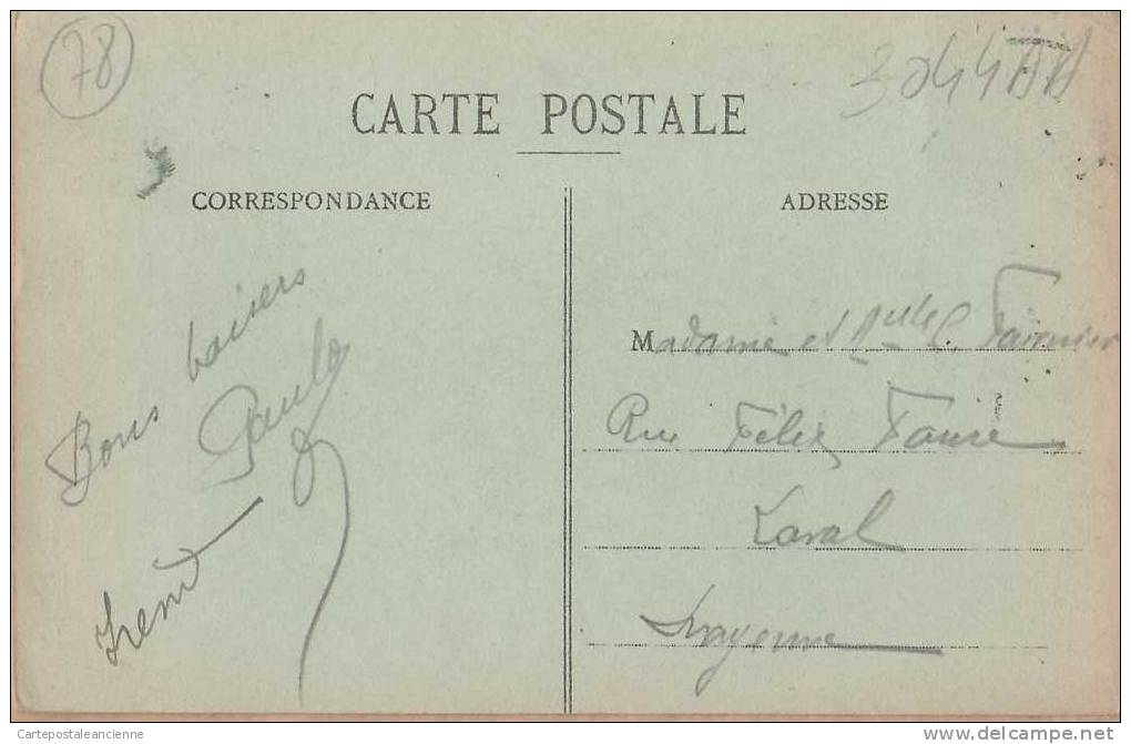 78 HOUDAN EGLISE Saint JACQUES Postée 24.09.1920 à FOURNIER De LAVAL ¤ Edit COLETTE Hotel Plat Etain ¤3044AA - Houdan