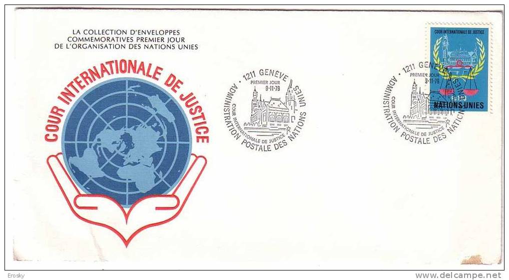 E055 -  ONU UNO GENEVE N°87 FDC - FDC