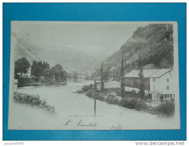 25) Le Doubs à Saint-hippolyte - - Année 1901 - EDIT - Bergeret - Saint Hippolyte
