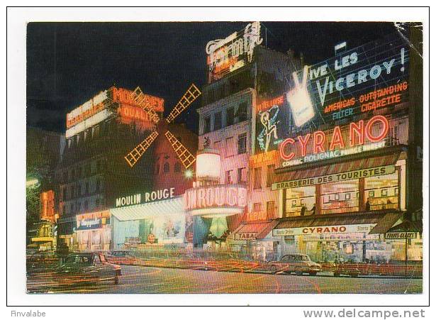 PARIS Le Moulin Rouge, La Nuit - París La Noche