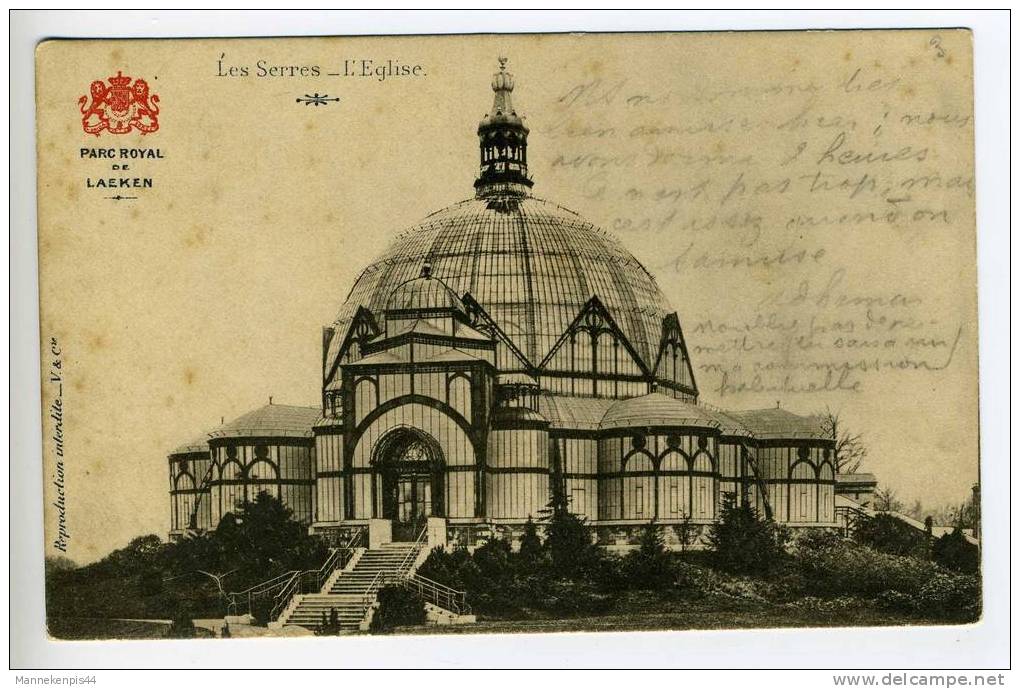 Parc Royal De Laeken - Les Serres - L'Eglise - Ed. Vanderauwera & Cie - Forêts, Parcs, Jardins