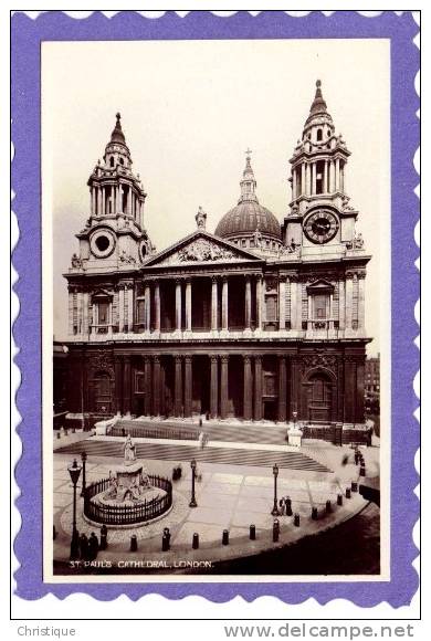 Rppc St. Paul's Cathedral, London. - St. Paul's Cathedral