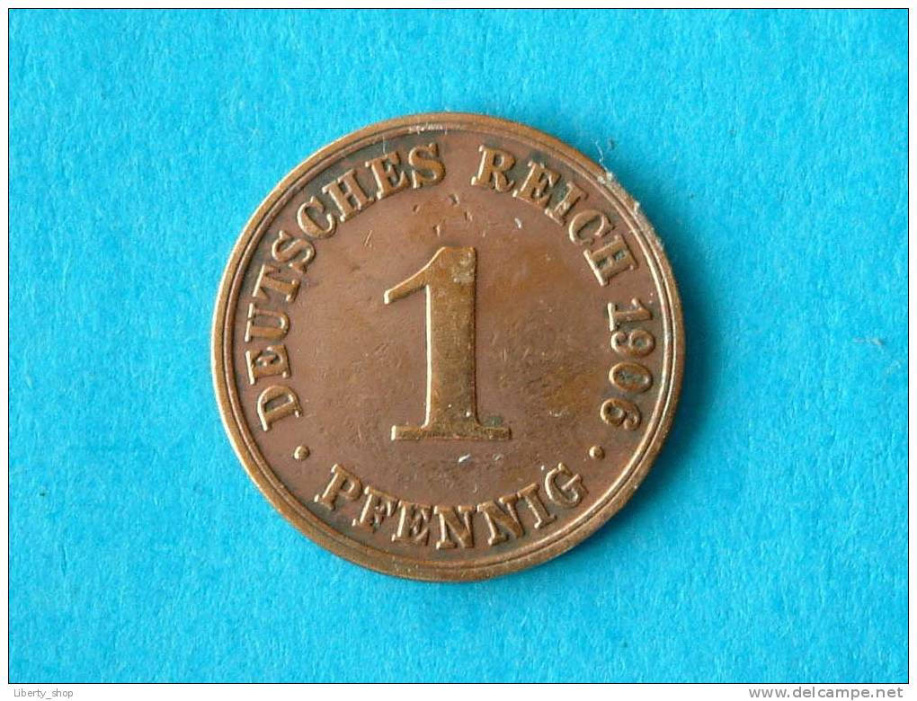 1906 A - 1 PFENNIG / KM 10 ! - 1 Pfennig